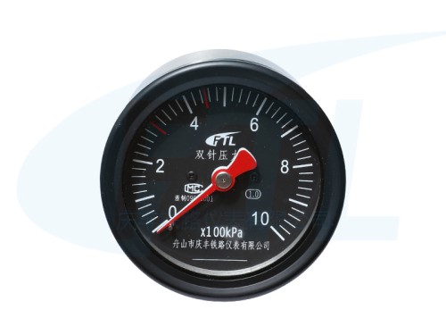 YTS-80Z Double Needle Pressure Gauge (special for bullet trains)